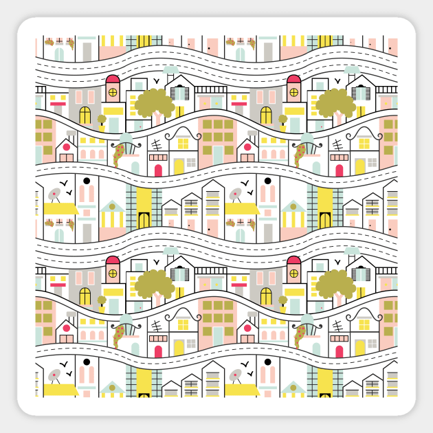 City Life Doodle Sticker by Farissa